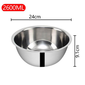 Tigela Premium em Aço Inox Com Medidas
