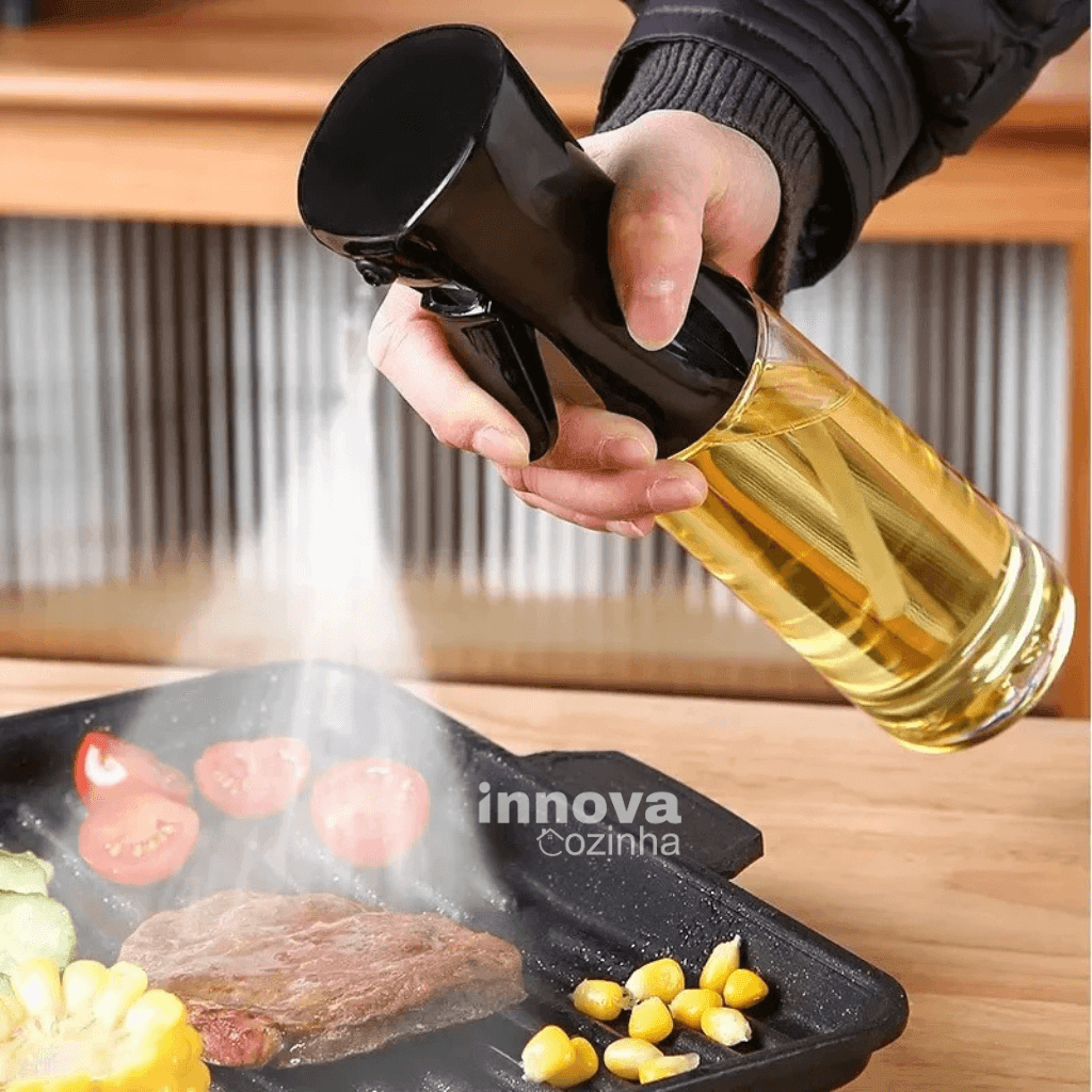 Spray Borrifador SmartKitchen Innova | Azeite, Vinagre Culinário | Pulverizador em Acrílico - InnovaCozinha