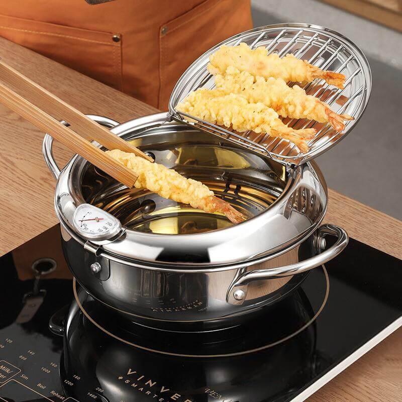 Panela Termométrica em Aço Inoxidável Para Frituras InnovaTempFry