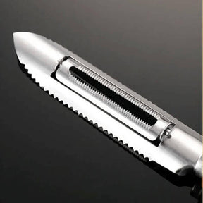 Descascador Inox com Cabo de Madeira