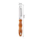 Descascador Inox com Cabo de Madeira