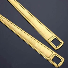 Talheres em Aço Inoxidável Dourado