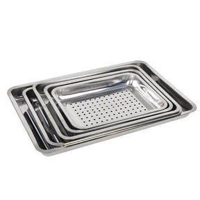 Bandeja Perfurada em Aço Inoxidável Premium PerfoTray - Nada de Odores ou Umidade Acumulada!
