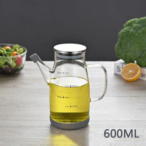 Azeiteira de Vidro com Bico Dosador Inox InnovaCozinha
