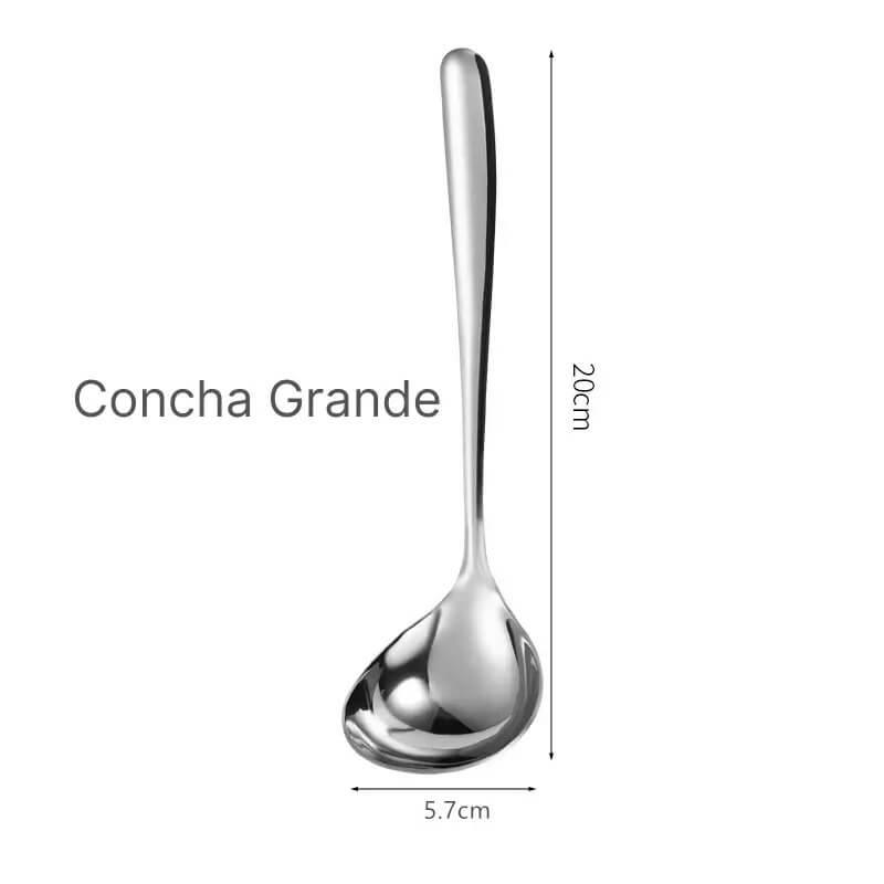 Concha de Sopa em Aço Inoxidável Elegance
