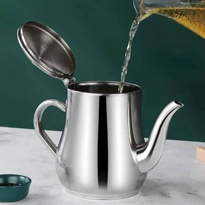Pote Filtro de Óleo em Aço Inox com Tampa e Alça InnovaOil