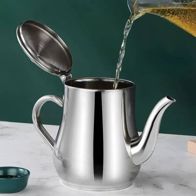 Pote Filtro de Óleo em Aço Inox com Tampa e Alça InnovaOil
