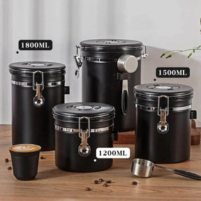 Pote para Café Hermético em Aço Inoxidável InnovaCoffee