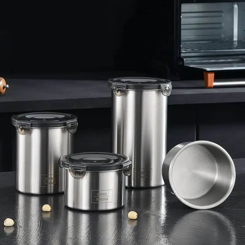 Pote Hermético de Aço Inoxidável para Alimentos InnovaSeal