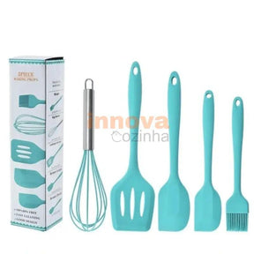 Kit Gourmet 12 Peças em Silicone & Bambu