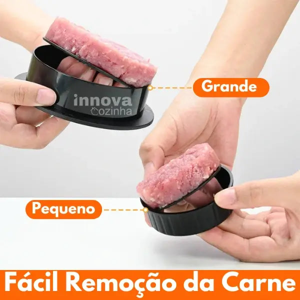 Molde para Hambúrguer 5 Peças Base Removível InnovaGrill