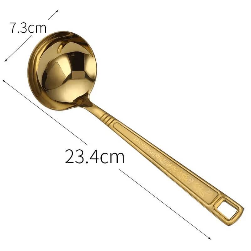 Talheres em Aço Inoxidável Dourado