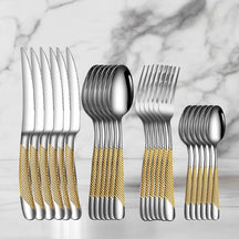 Conjunto de Talheres Inox Premium 24 Peças