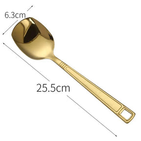 Talheres em Aço Inoxidável Dourado