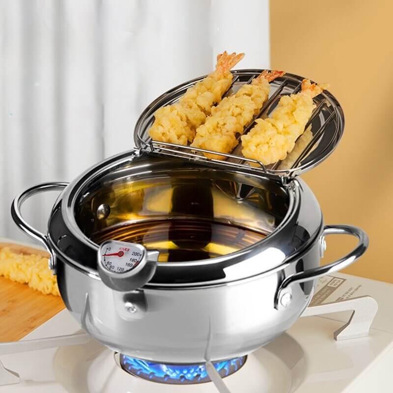 Panela Termométrica em Aço Inoxidável Para Frituras InnovaTempFry