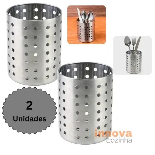 Escorredor de Talheres Inox Redondo Pro InnovaCozinha - InnovaCozinha