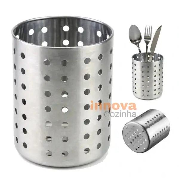 Escorredor de Talheres Inox Redondo Pro InnovaCozinha - InnovaCozinha