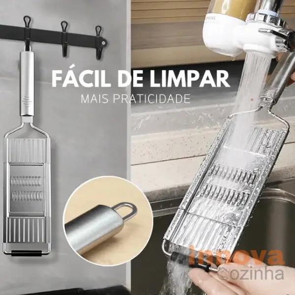 Ralador Premium Inox Antiaderente Multiuso InnovaCozinha - InnovaCozinha