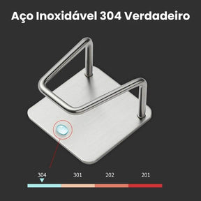 Suporte de Esponja em Inox c/ Adesivo InnovaFix