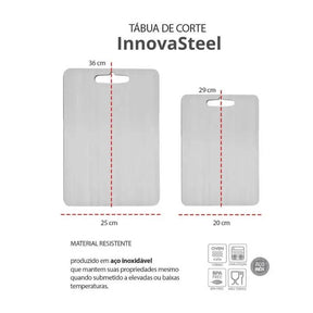 Tábua de Corte em Aço Inoxidável InnovaSteel